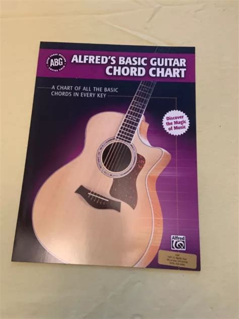 ALFRED'S BASIC GUITAR Chord Chart: A Chart of All the Basic Chords in Every Key £1.20 - PicClick UK