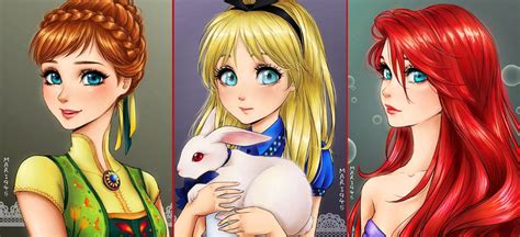 Disney Princesses get stunning anime makeovers from Pakistani fan artist 【Pics】 | SoraNews24 ...