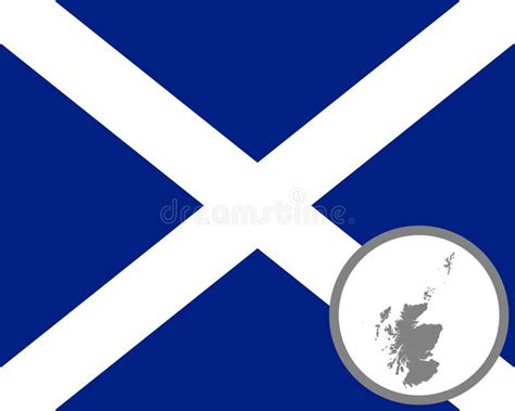 Flag and map of Scotland stock vector. Illustration of tourism - 166013377