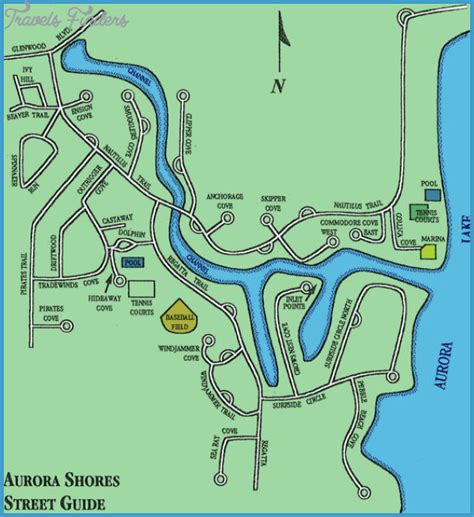 Aurora Map - TravelsFinders.Com