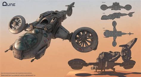 DUNE ornithopter concept by https://www.deviantart.com/nikolayasparuhov ...