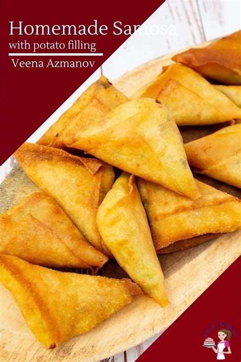 Easy Samosa - 2 Ways (Traditional & Spring Roll Wrappers) - Veena Azmanov