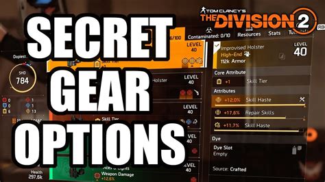 Division 2- Use THIS To Gain Extra Stats On Your Build! - YouTube