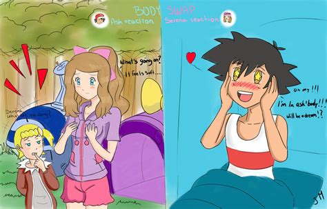 Request :Body swap :Ash and Serena by superjetjohn117 on DeviantArt