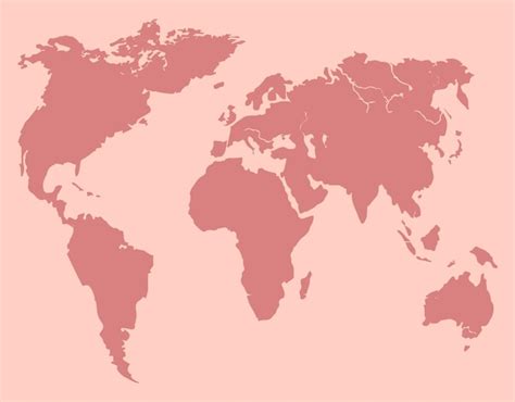 Premium Vector | World map silhouette