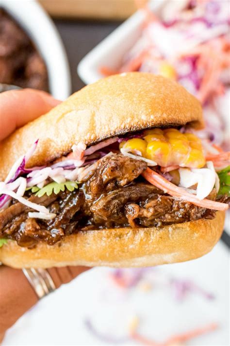 Pulled Beef Sandwiches (slow cooker) - Reluctant Entertainer
