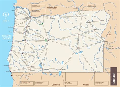 Scott Phinney - Oregon Mileage Map