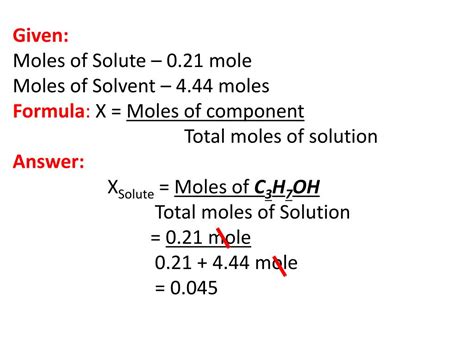 PPT - Mole Fraction PowerPoint Presentation, free download - ID:2364631