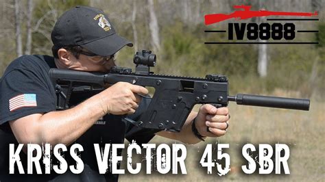 Kriss Vector 45 ACP Factory SBR - YouTube