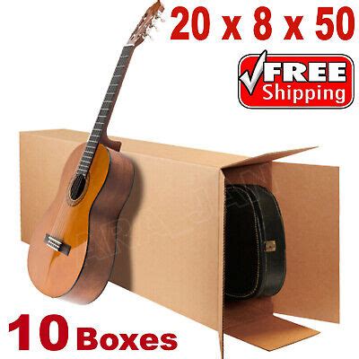 20x8x50" Acoustic Guitar Shipping Packing Boxes Moving Keyboard Heavy Duty 10PCS | eBay