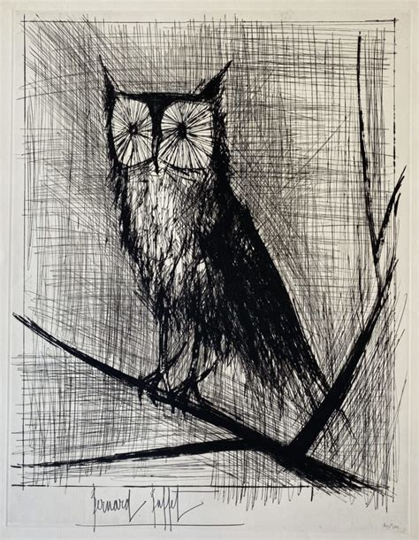 Bernard Buffet - La Chouette (The Owl), 1963 - Denis Bloch Fine Art