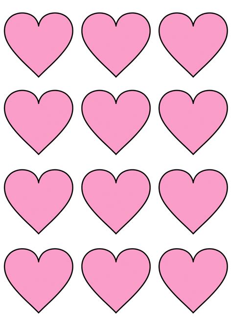 12 free printable heart template cut outs laptrinhx news - free printable heart templates diy ...