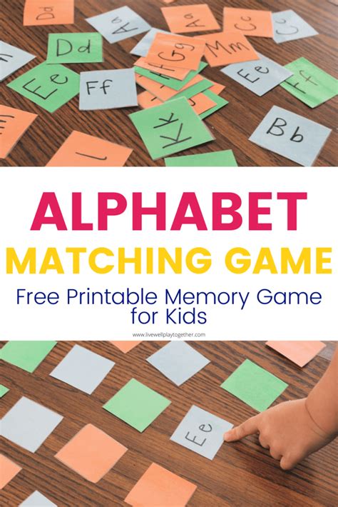 Alphabet Game for Preschoolers: ABC Memory Match-Up - Live Well Play Together