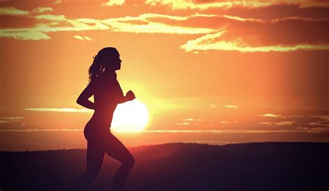 Free photo: Young Woman Jogging at Sunset - Relax, Sports, Sport - Free Download - Jooinn