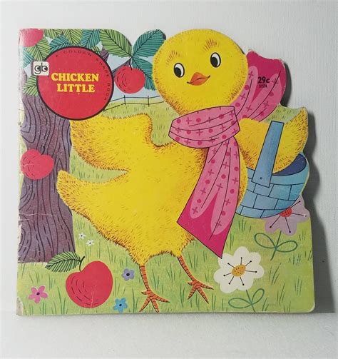 Vintage copy of Chicken Little | Etsy | Vintage children's books, Shape books, Vintage children