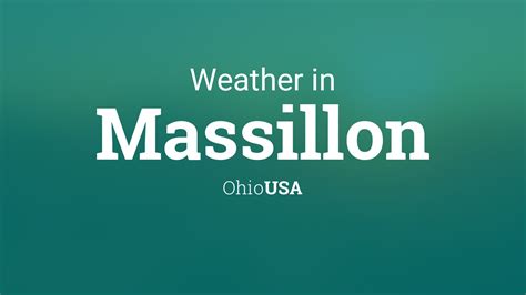 Weather for Massillon, Ohio, USA