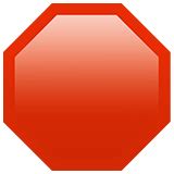 🛑 Stop Sign Emoji on Apple iOS 12.1