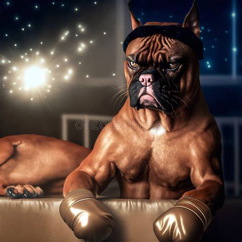 Boxer Dog Boxing Gloves Stock Illustrations – 127 Boxer Dog Boxing ...