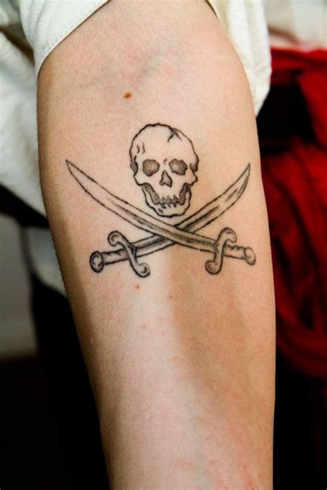 Simple Pirate Flag Tattoos