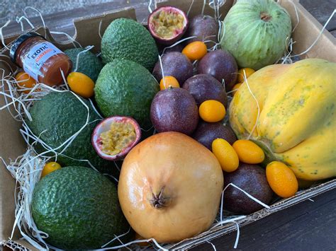 Buy a box of exotic fruits directly from the farmer