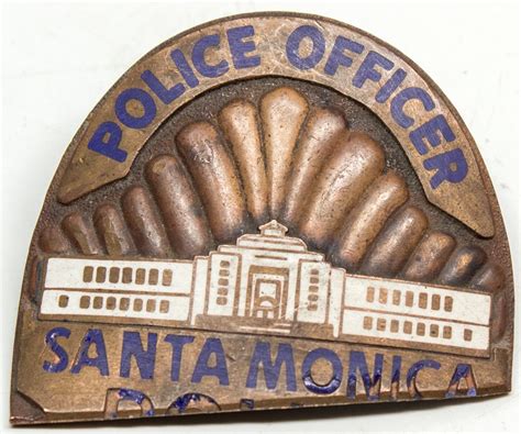 Santa Monica police officer's badge