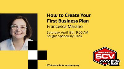 Francesca Marano: How to Create Your First Business Plan – WordPress.tv