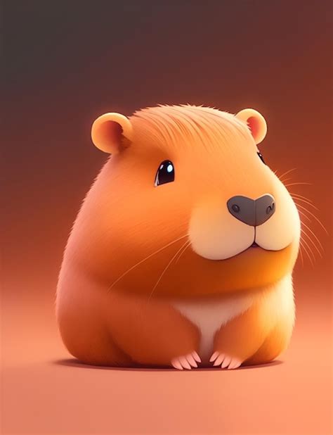 Premium AI Image | Cute and Fluffy Pokemon Inspired Tiny Realistic Anime Capybara with Cinematic ...