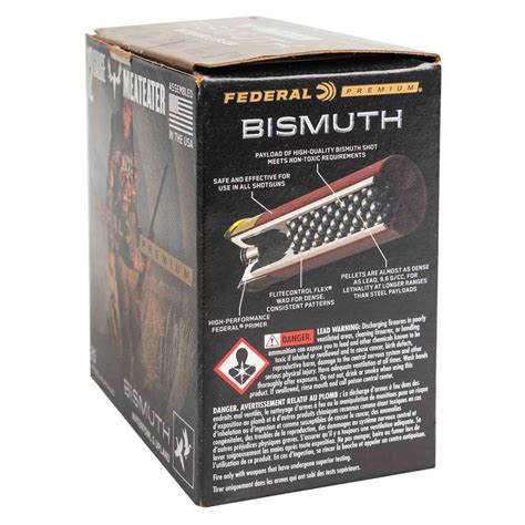 Federal Premium Bismuth 12 Gauge 2-3/4in #5 1-1/4oz Upland Shotshells ...