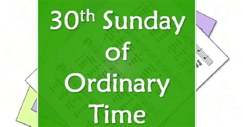 LiturgyTools.net: Hymns for the 30th Sunday of Ordinary Time, Year B (24 October 2021)