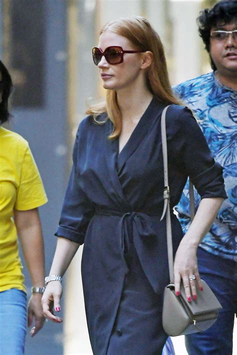 Jessica Chastain and Gian Luca Passi de Preposulo out in New York City ...