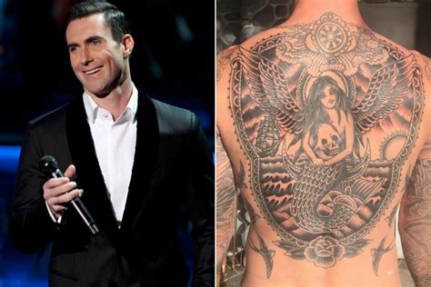 Adam Levine unveils massive back tattoo | Page Six