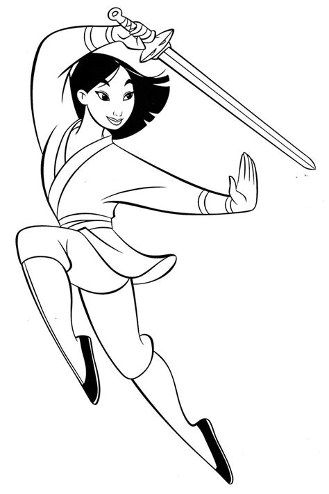 Mulan Coloring Pages | Disney princess coloring pages, Princess ...