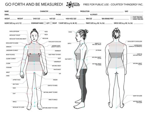 Female_MeasurementChart_Thingergy - THINGERGY INC.