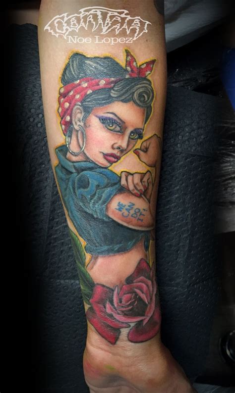 Billedresultat for rosie the riveter tattoo