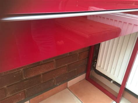 Very long red high gloss desk in North Warwickshire for £35.00 for sale | Shpock
