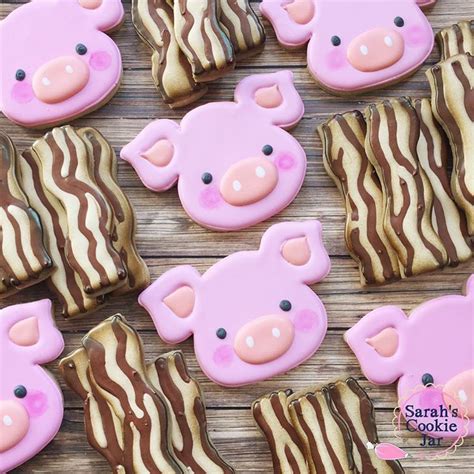 See this Instagram photo by @sarahscookiejar • 264 likes | Pig cookies, Cute cookies, Fancy cookies