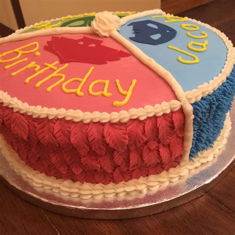 PJ Masks Cake Pj Masks Birthday Cake, Pj Masks Cake, Fourth Birthday, Superhero Birthday, 4th ...