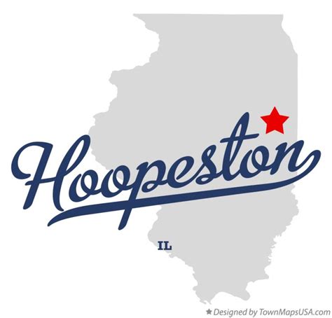 Map of Hoopeston, IL, Illinois