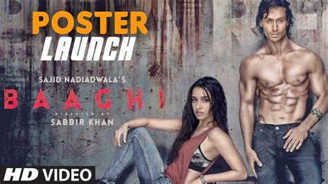 BAAGHI Movie Poster Launch | Tiger Shorff, Shraddha Kapoor | T-Series - YouTube