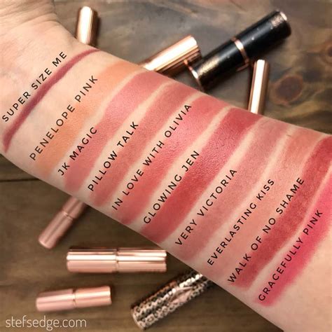 Charlotte Tilbury Lipstick Swatches - Stef's Edge