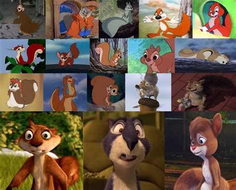 Squirrels in animated movies and shorts by the-acorn-bunch on DeviantArt