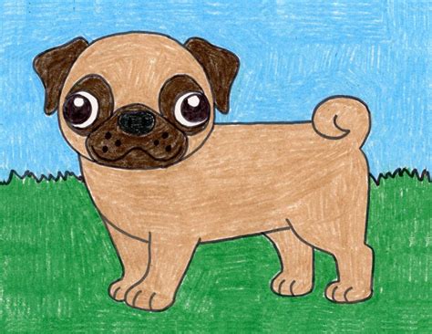 How To Draw A Pug Art For Kids Hub