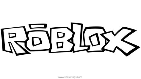 Logo of Roblox Coloring Page - XColorings.com