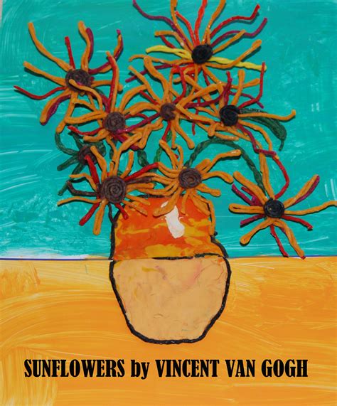 Wikki Stix Mixed Media Art for Kids: Van Gogh’s Sunflowers Van Gogh For Kids, Art For Kids, Kid ...