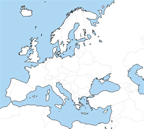 Blank Europe map by Neethis on DeviantArt