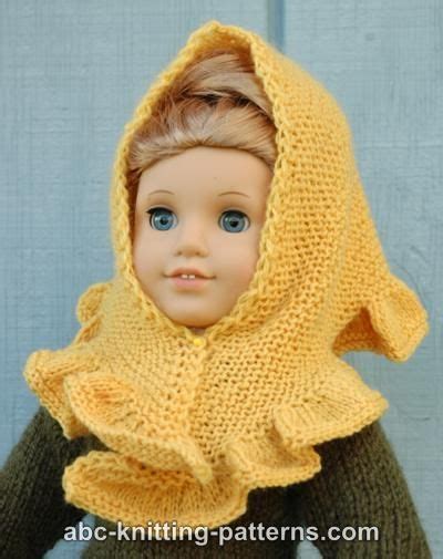 ABC Knitting Patterns - American Girl Doll Ruffle Shawl Poncho Pattern, Shawl Knitting Patterns ...