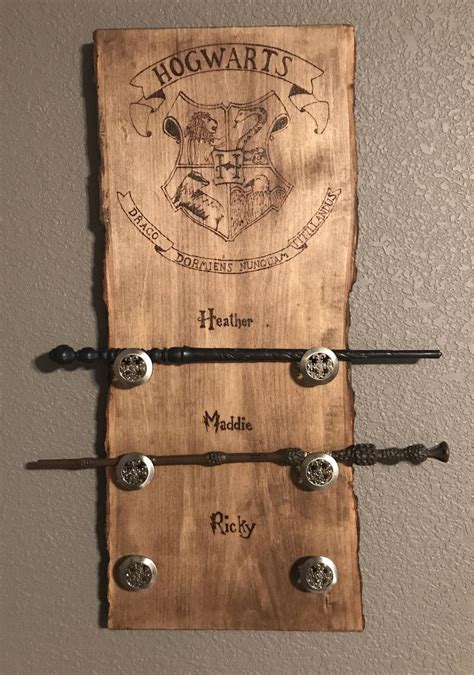 Wand Holder Wall Hang | Etsy | Harry potter decor, Harry potter crafts ...