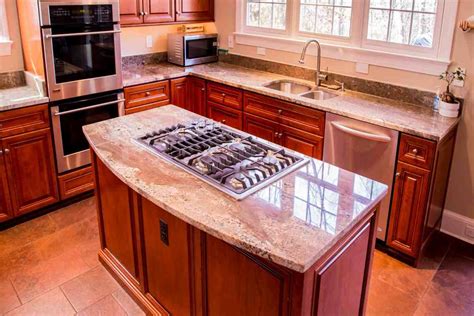 pink granite kitchen countertops price per square foot - Hussam