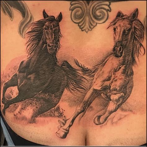 Allan Rivera on Instagram: “Added these horses on my clients back piece ...