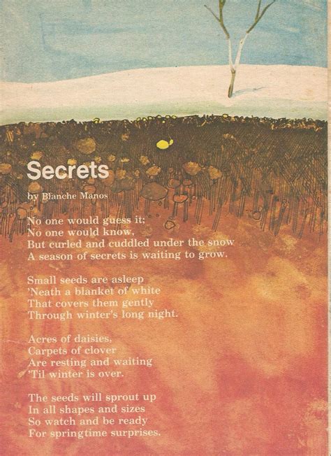 Poem - Secrets - Blanche Day Manos